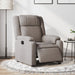 Fotoliu rabatabil electric, gri taupe, material textil - WALTI WALTI
