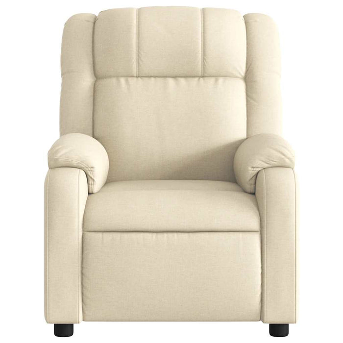 Fotoliu rabatabil electric, crem, material textil - WALTI WALTI