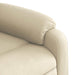Fotoliu rabatabil electric, crem, material textil - WALTI WALTI
