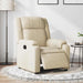 Fotoliu rabatabil electric, crem, material textil - WALTI WALTI