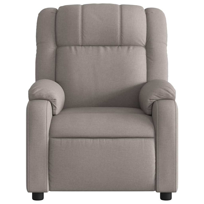 Fotoliu electric de masaj rabatabil, gri taupe, textil - WALTI WALTI