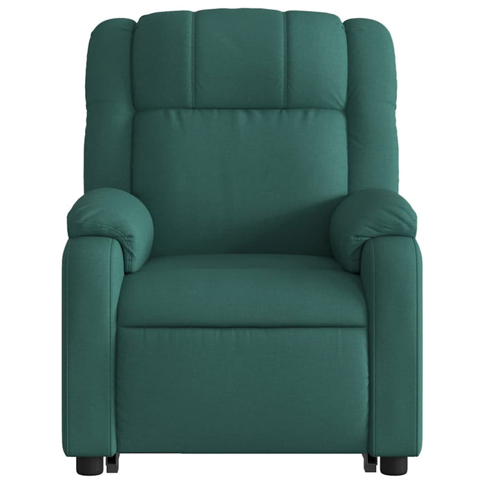 Fotoliu rabatabil ridicare pe verticală, verde închis, textil - WALTI WALTI