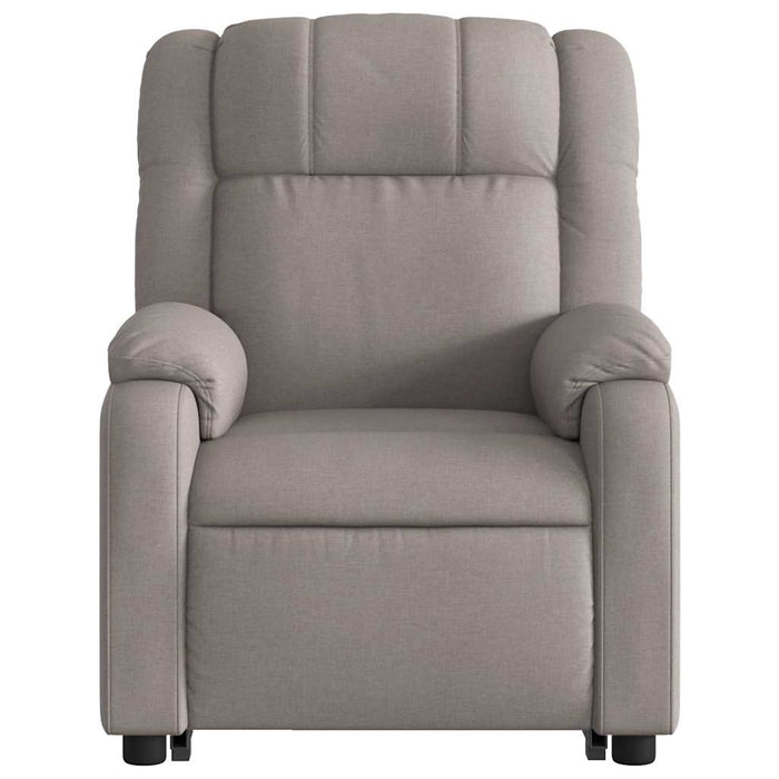Fotoliu rabatabil cu ridicare pe verticală, gri taupe, textil - WALTI WALTI