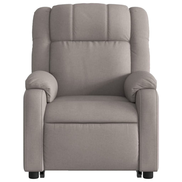 Fotoliu rabatabil cu ridicare pe verticală, gri taupe, textil - WALTI WALTI