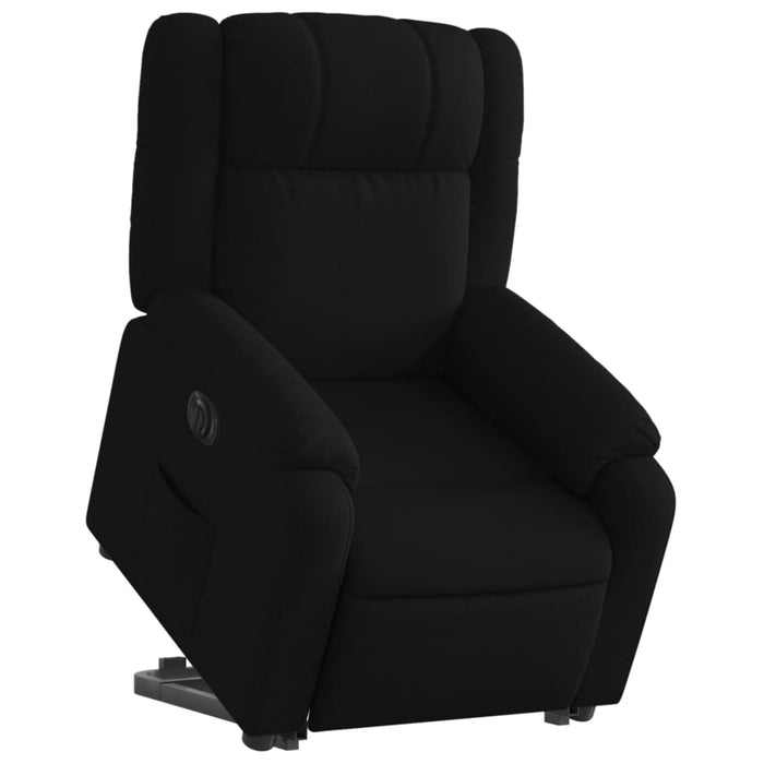 Fotoliu electric rabatabil cu ridicare, negru, textil - WALTI WALTI