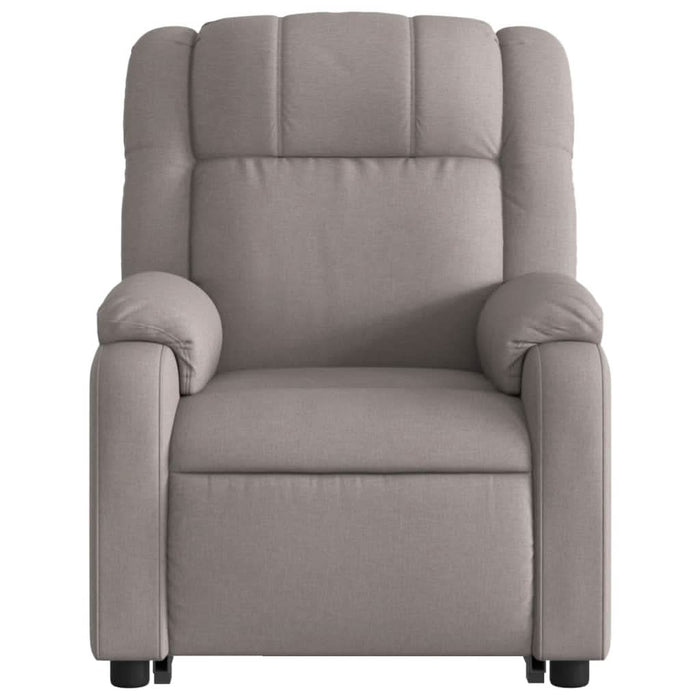 Fotoliu electric rabatabil cu ridicare, gri taupe, textil - WALTI WALTI