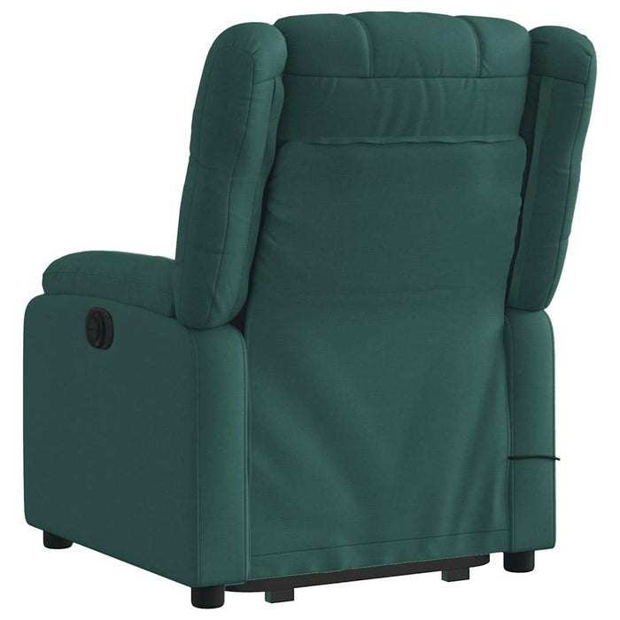 Fotoliu electric masaj rabatabil / ridicare verde închis textil - WALTI WALTI