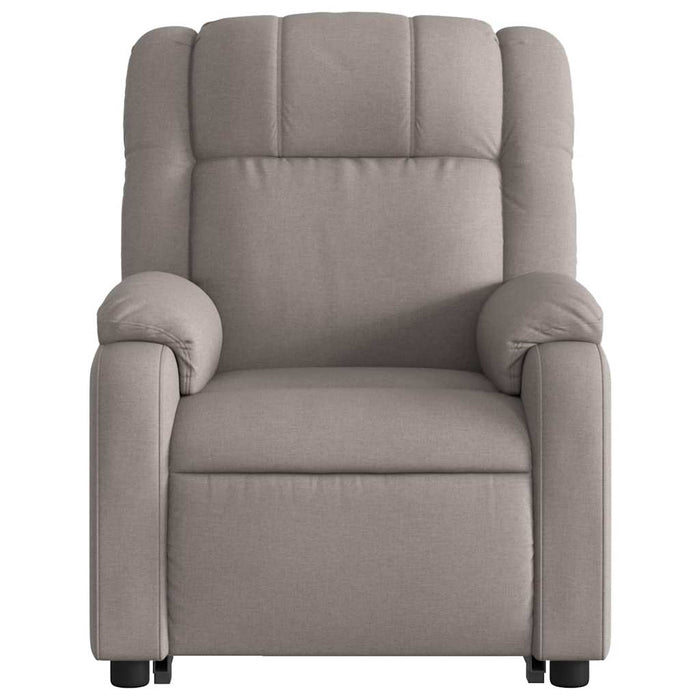 Fotoliu electric masaj rabatabil cu ridicare, gri taupe, textil - WALTI WALTI