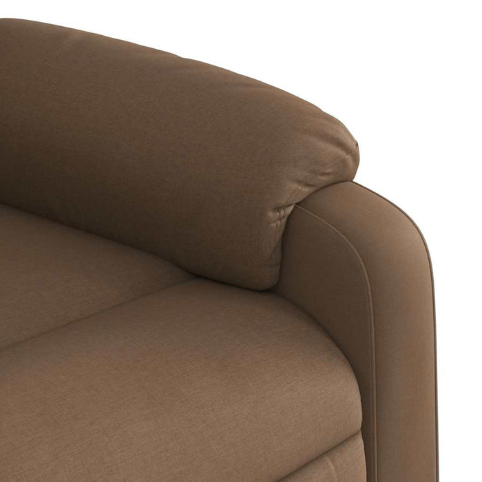 Fotoliu rabatabil electric, maro, material textil WALTI