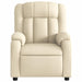 Fotoliu rabatabil electric, crem, material textil - WALTI WALTI