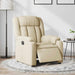 Fotoliu rabatabil electric, crem, material textil - WALTI WALTI