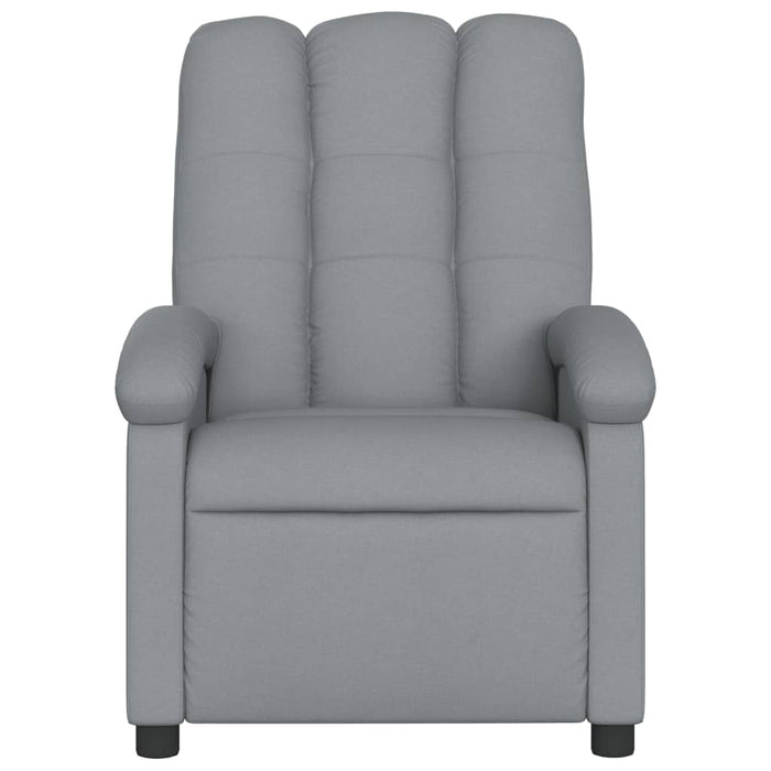 Fotoliu rabatabil gri deschis, material textil WALTI