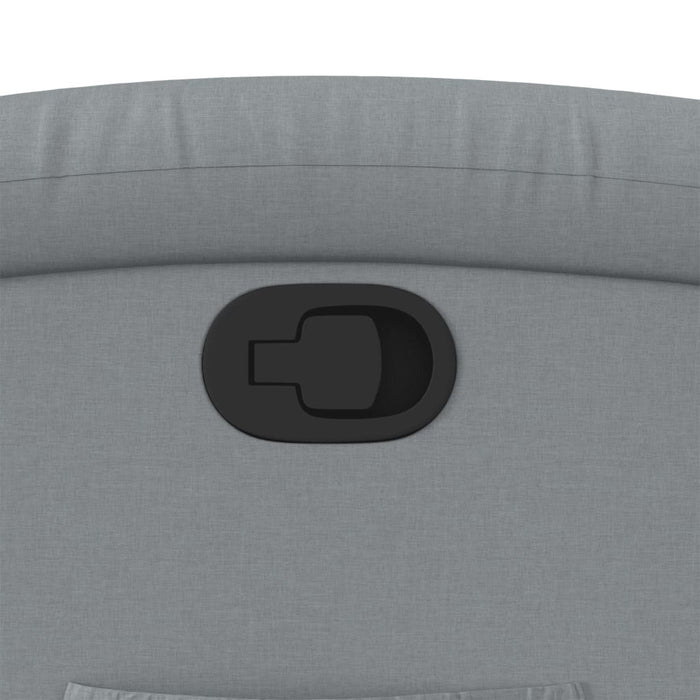 Fotoliu rabatabil gri deschis, material textil WALTI