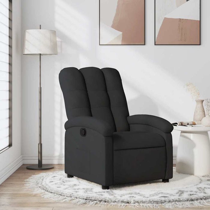 Fotoliu rabatabil din material textil negru - WALTI WALTI