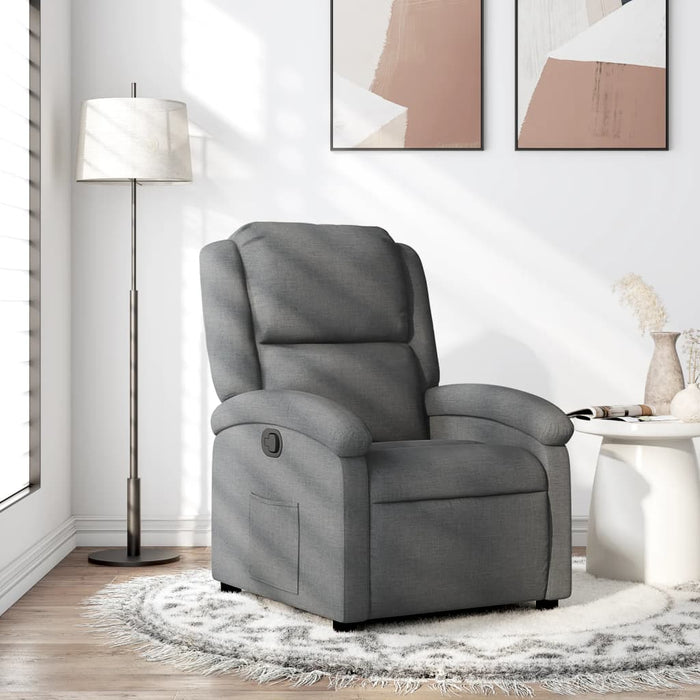 Fotoliu rabatabil gri închis, material textil - WALTI WALTI