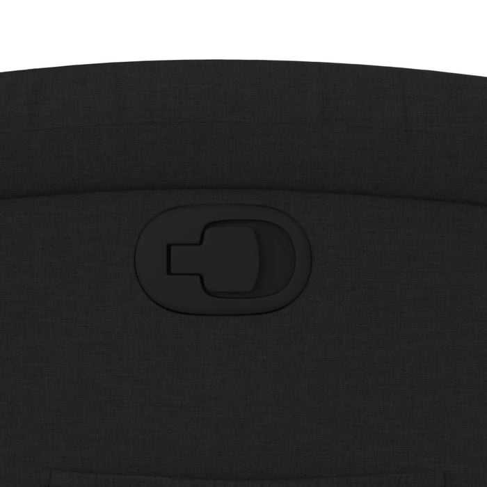 Fotoliu rabatabil din material textil negru - WALTI WALTI