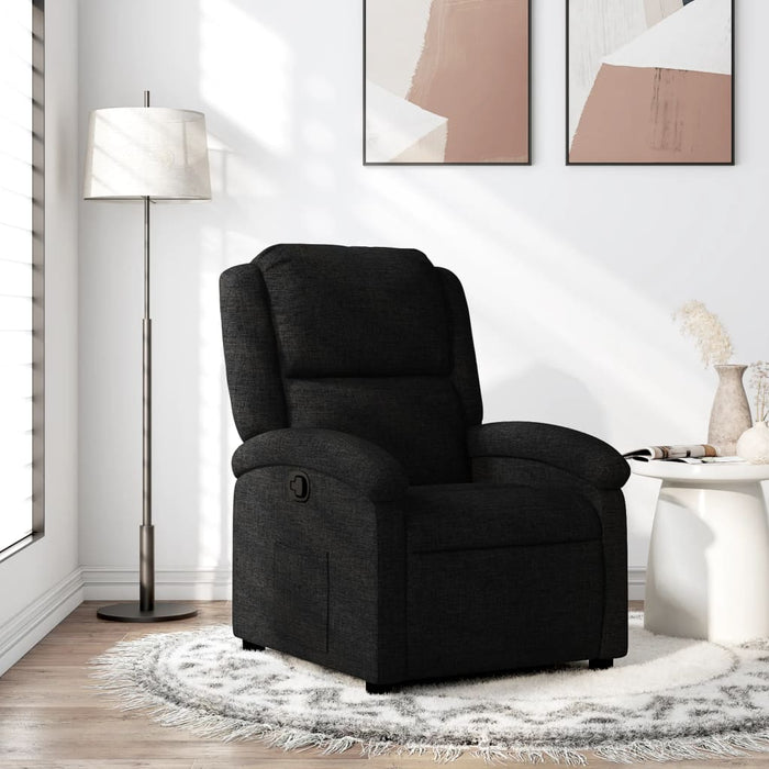 Fotoliu rabatabil din material textil negru - WALTI WALTI