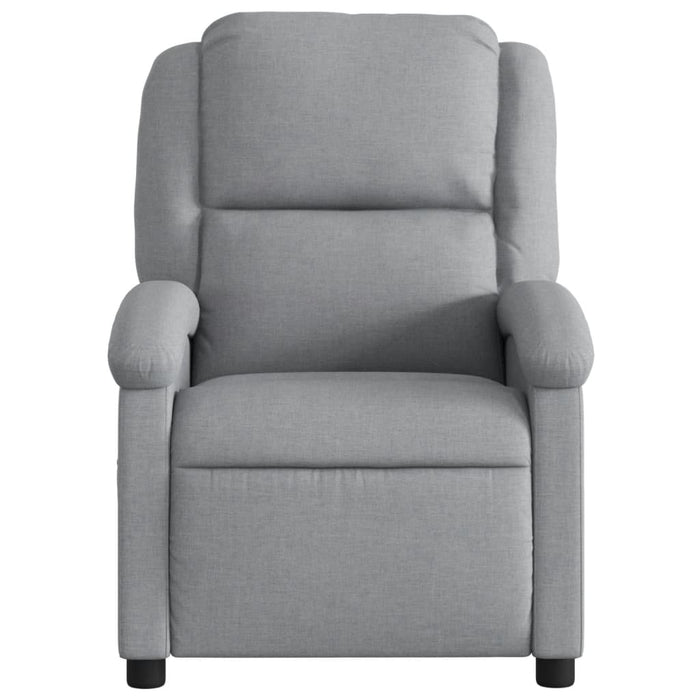 Fotoliu reclinabil cu masaj, gri deschis, material textil - WALTI WALTI