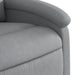 Fotoliu reclinabil cu masaj, gri deschis, material textil - WALTI WALTI