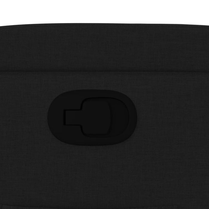 Fotoliu rabatabil din material textil negru - WALTI WALTI