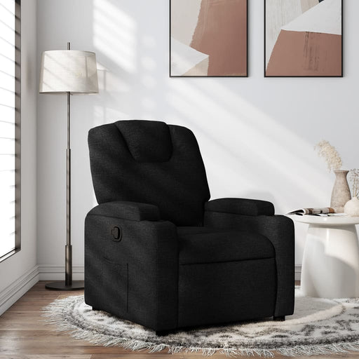 Fotoliu rabatabil din material textil negru - WALTI WALTI