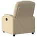 Fotoliu reclinabil cu masaj, material textil crem - WALTI WALTI