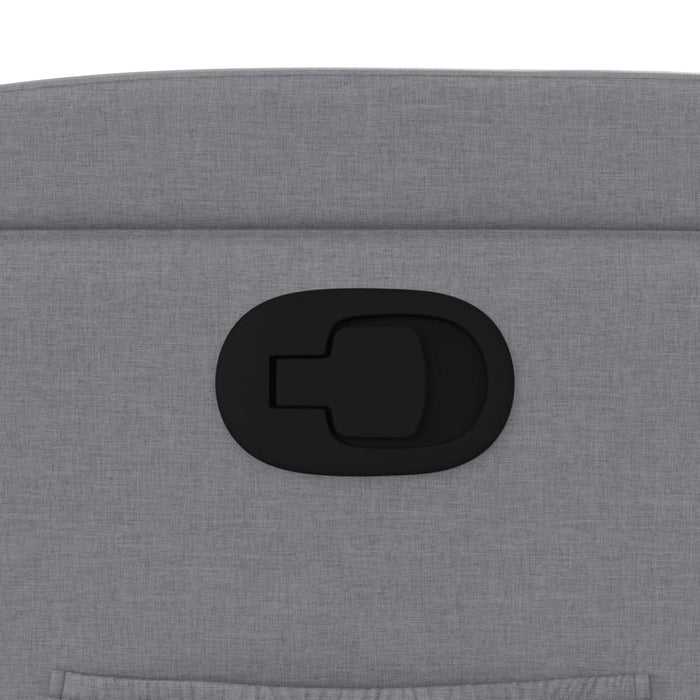 Fotoliu rabatabil gri deschis, material textil WALTI