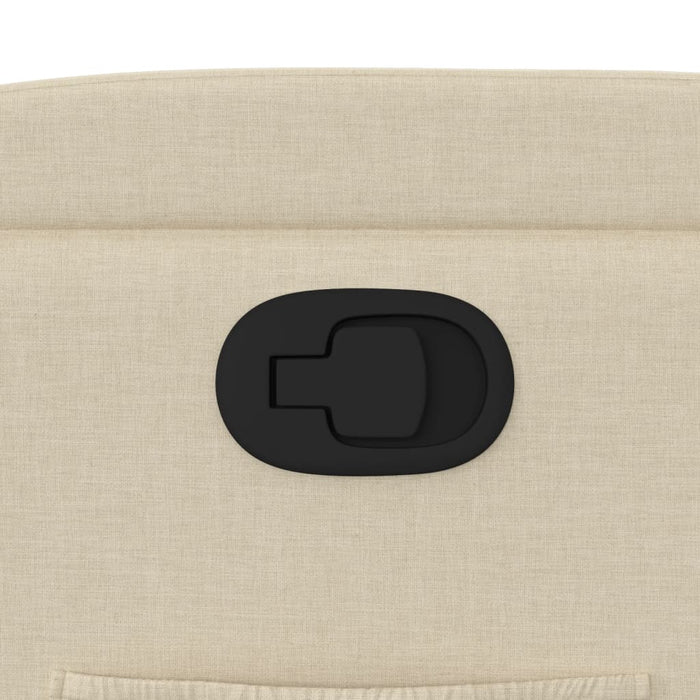 Fotoliu rabatabil, material textil crem WALTI