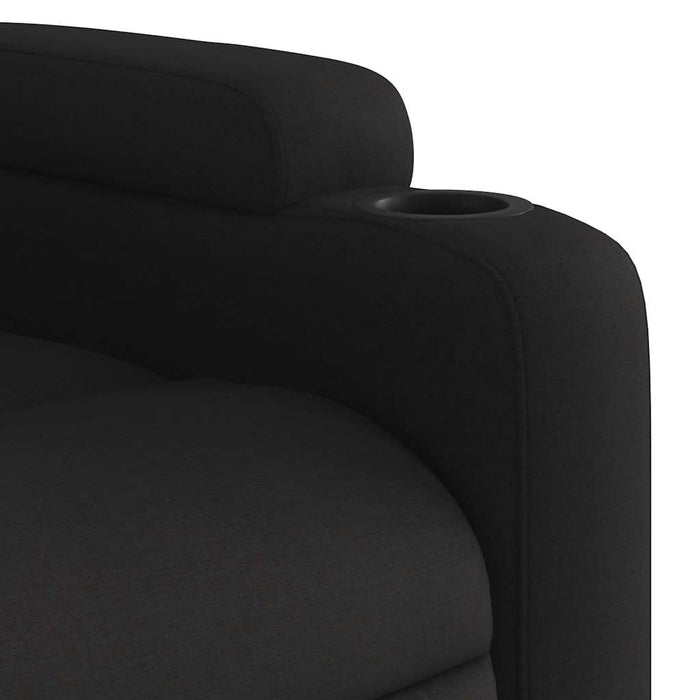 Fotoliu reclinabil cu masaj, material textil negru - WALTI WALTI