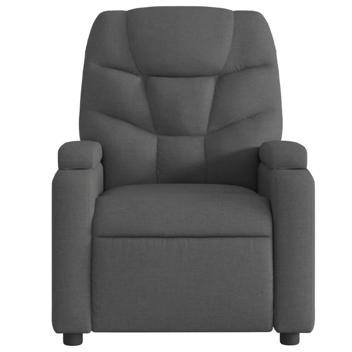 Fotoliu rabatabil gri închis, material textil WALTI