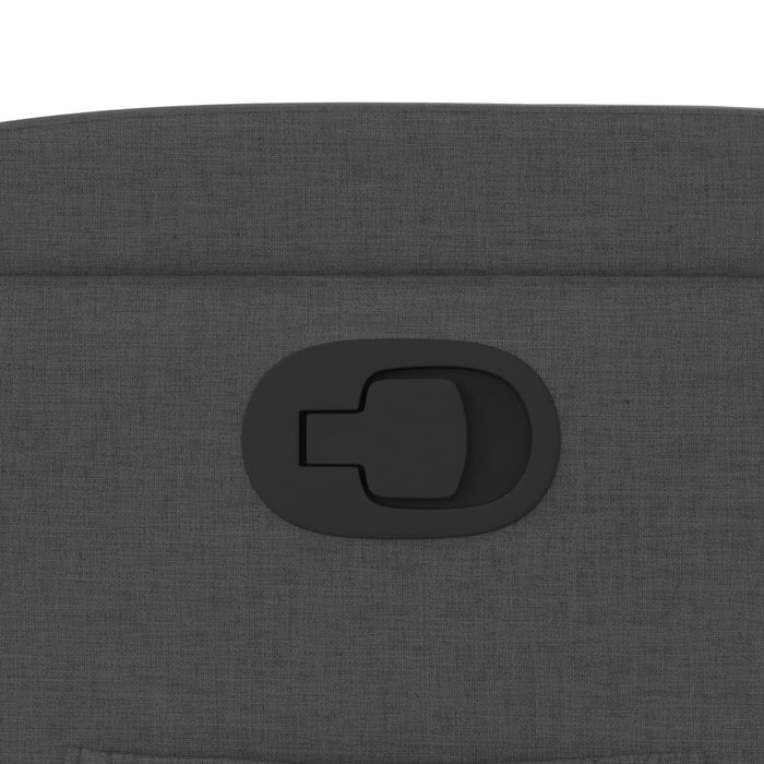 Fotoliu rabatabil gri închis, material textil WALTI