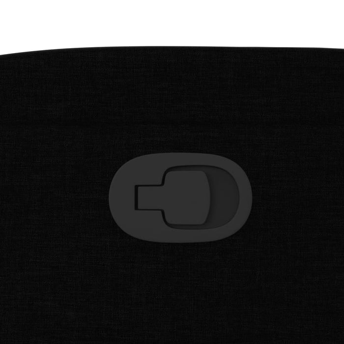 Fotoliu rabatabil din material textil negru - WALTI WALTI