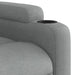 Fotoliu reclinabil cu masaj, gri deschis, material textil - WALTI WALTI