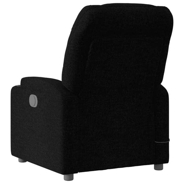 Fotoliu reclinabil cu masaj, material textil negru - WALTI WALTI