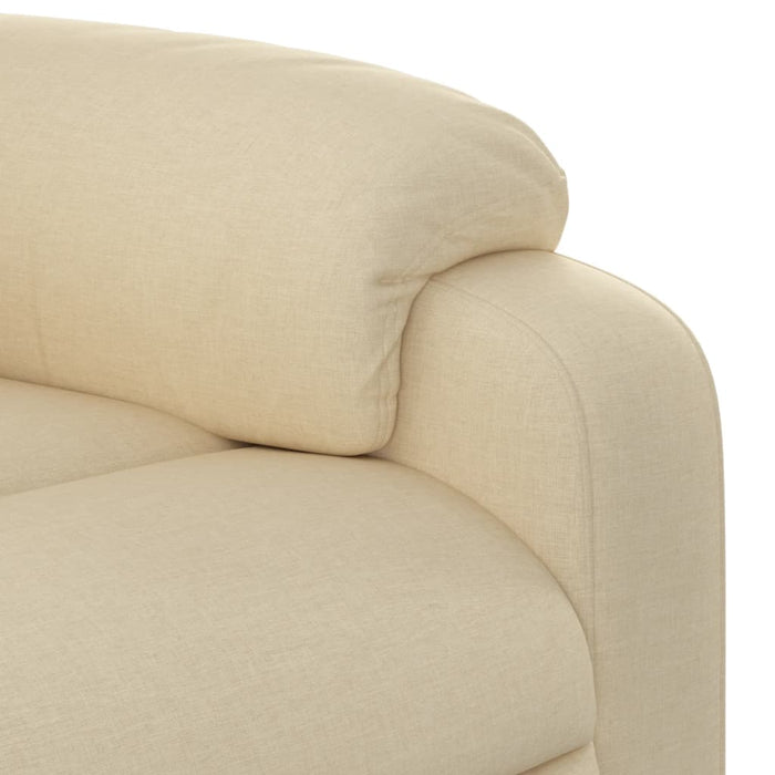 Fotoliu de masaj reclinabil, material textil crem - WALTI WALTI