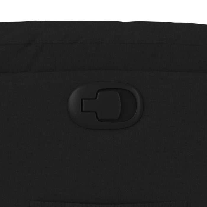 Fotoliu rabatabil din material textil negru - WALTI WALTI