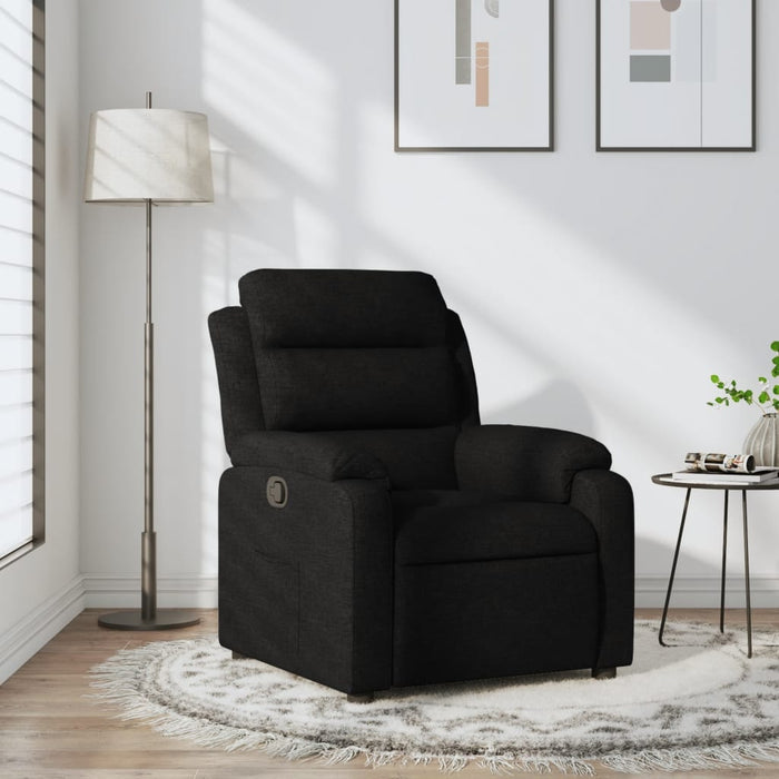 Fotoliu rabatabil din material textil negru - WALTI WALTI