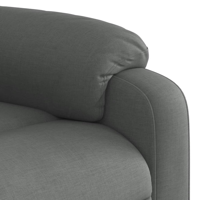 Fotoliu reclinabil cu masaj, gri închis, material textil - WALTI WALTI