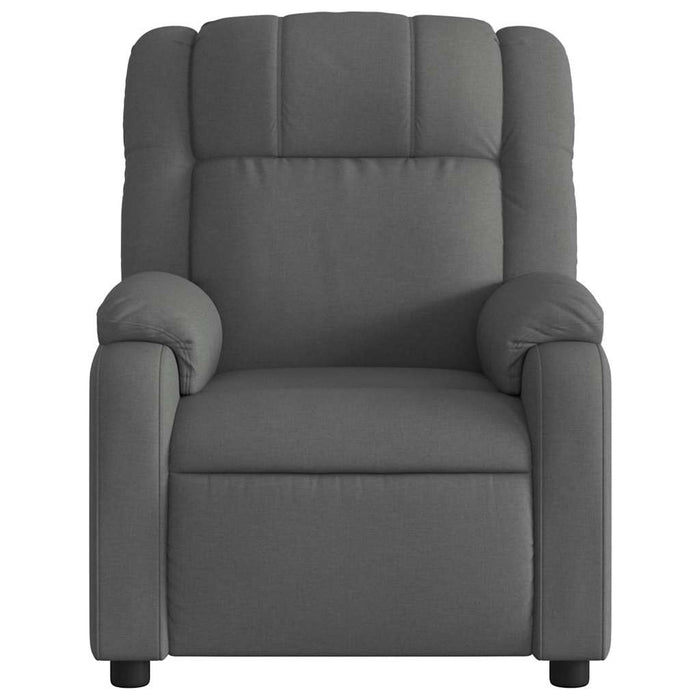 Fotoliu reclinabil cu masaj, gri închis, material textil - WALTI WALTI