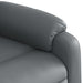 Fotoliu reclinabil cu masaj, gri, piele ecologică - WALTI WALTI