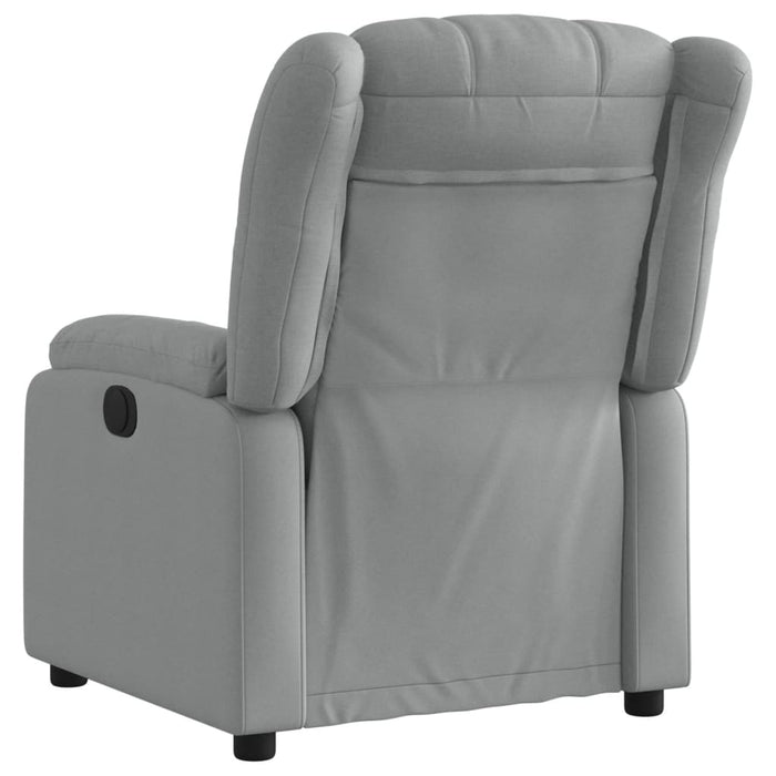 Fotoliu rabatabil gri deschis, material textil WALTI