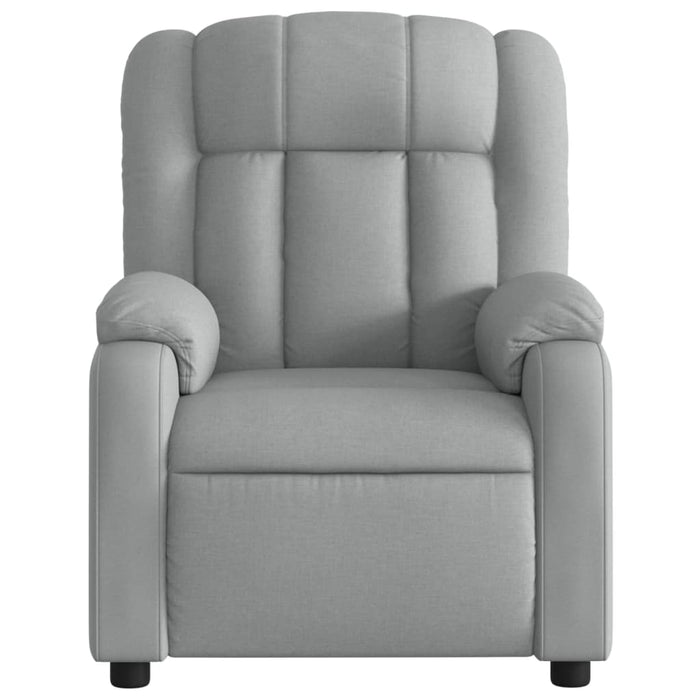 Fotoliu rabatabil gri deschis, material textil WALTI