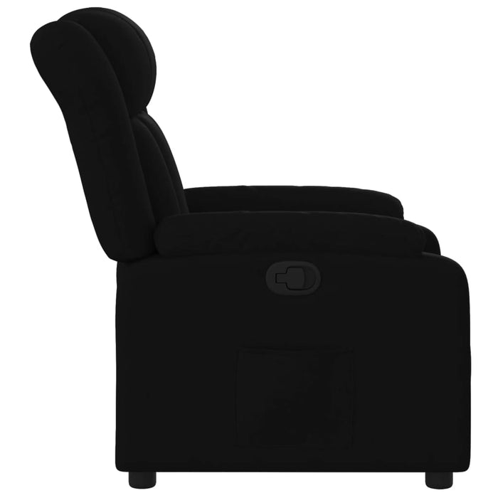 Fotoliu rabatabil din material textil negru - WALTI WALTI