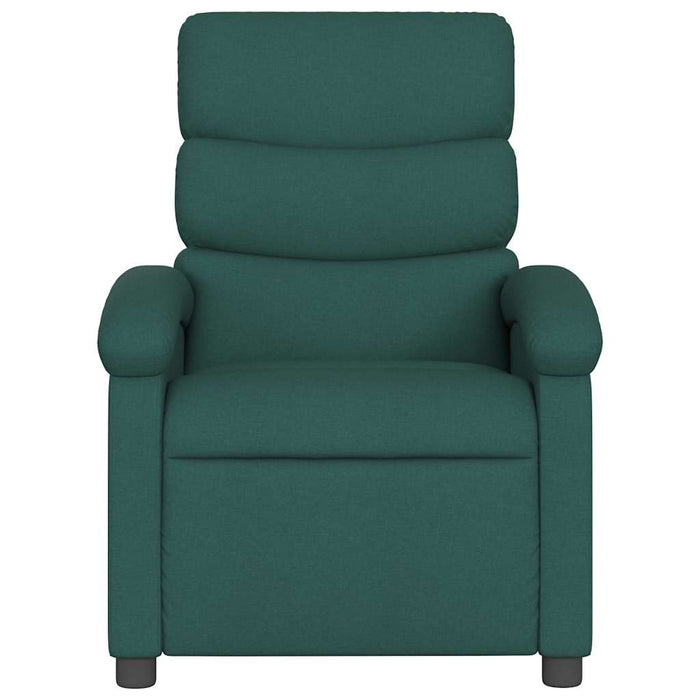 Fotoliu reclinabil cu masaj, verde închis, material textil - WALTI WALTI