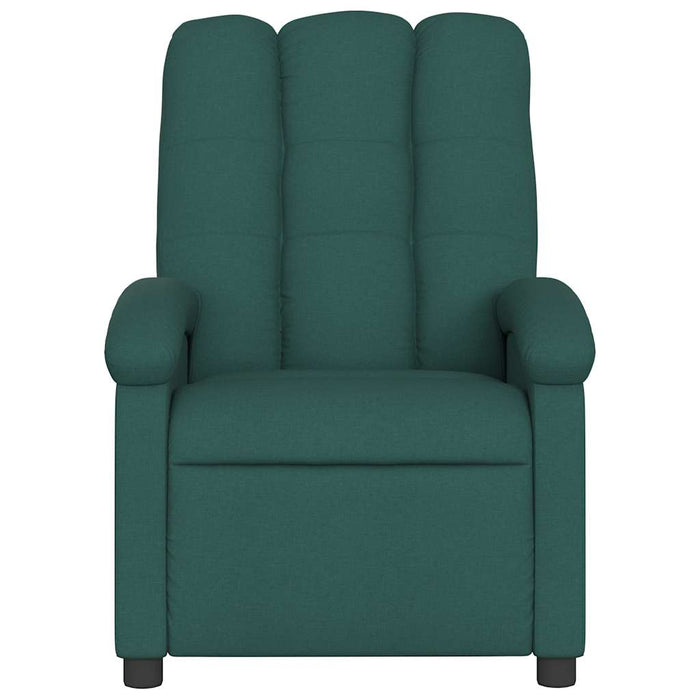 Fotoliu reclinabil cu masaj, verde închis, material textil - WALTI WALTI