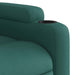 Fotoliu reclinabil cu masaj, verde închis, material textil - WALTI WALTI