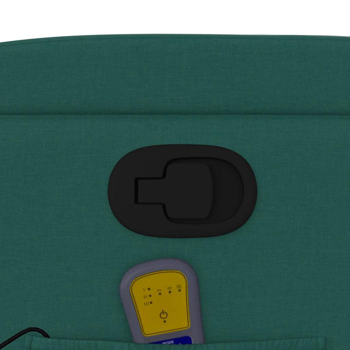 Fotoliu reclinabil cu masaj, verde închis, material textil - WALTI WALTI
