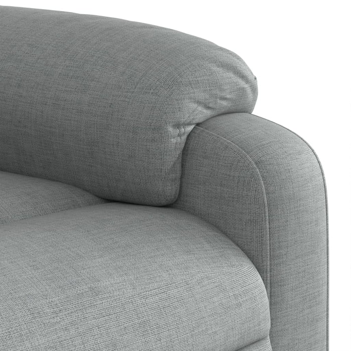 Fotoliu reclinabil cu masaj, gri deschis, material textil - WALTI WALTI