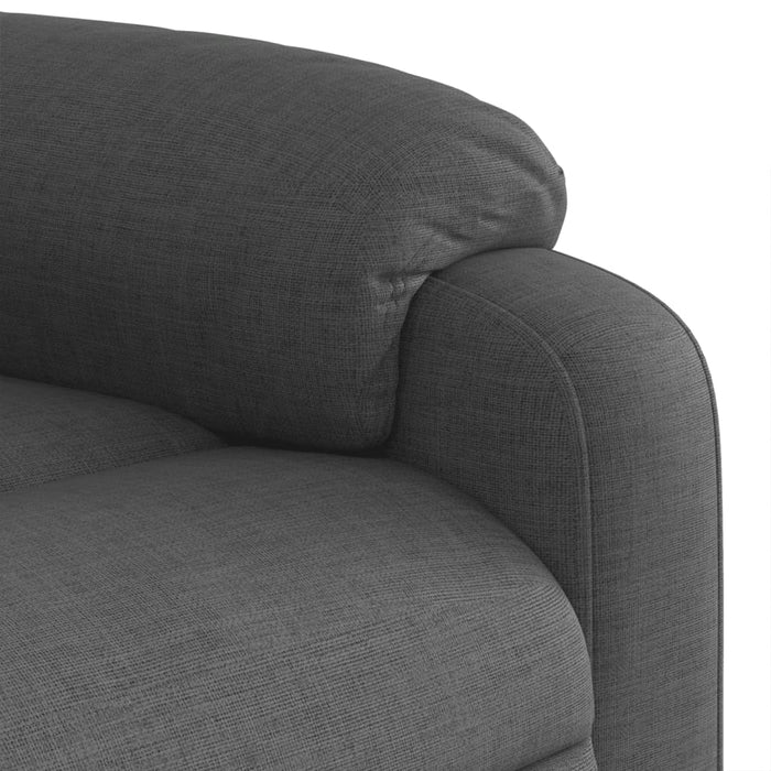 Fotoliu reclinabil cu masaj, gri închis, material textil - WALTI WALTI