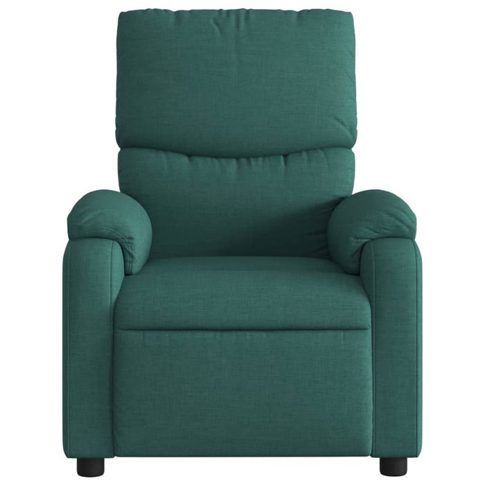 Fotoliu reclinabil cu masaj, verde închis, material textil - WALTI WALTI